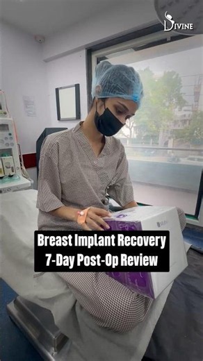 Breast Implant Surgery Recovery Day 7 | Pain-Free Healing & Scar Progress #Shorts