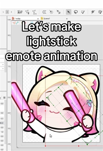 Lightstick Emote Animation Process by MikaAhisa