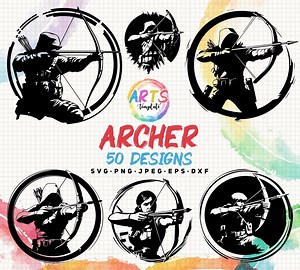 Archer SVG Bundle: Archery Clipart, Hunting Vector (digital Download) - Etsy