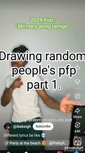 Drawing random people's pfp part 1 #art #goofy #funny #viral #viralvideo #viralshorts #vibes #gof