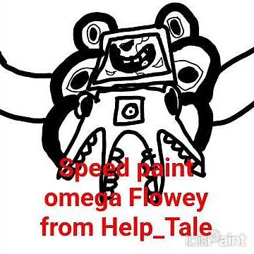 SpeedPaint Omega Flowey from help_tale #undertale #omegaflowey #shorts