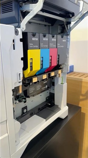 How to replace the waste container on a Xerox VersaLink C615? #howto #printer #xerox #shorts