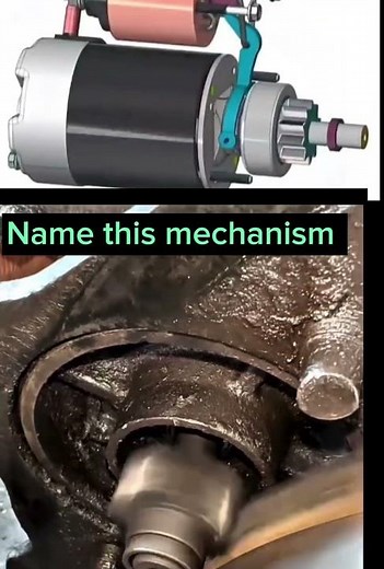 Starter Motor One-Way Clutch Explained | Overrunning / Sprag Clutch Mechanism Working #automobile
