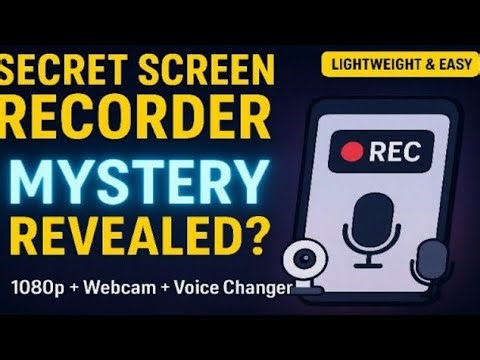 Best Screen Recorder for 2GB RAM 🔥 Mic + Webcam + Voice Changer | Lightweight App