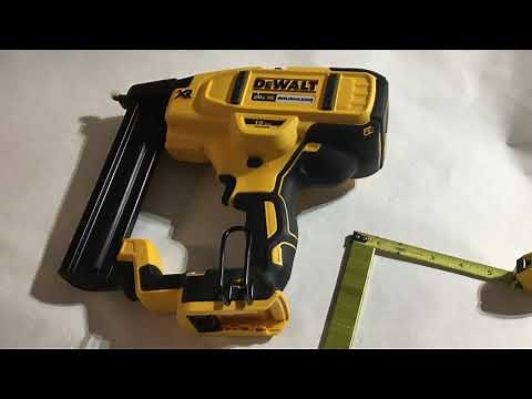 HOW TO USE AND WHAT STAPLES IT USES DEWALT 20V 18GA STAPLER NARROW CROWN DCN681