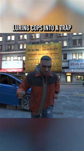 Luring cops into a trap #gta #gtaiv #gta4 #tbogt