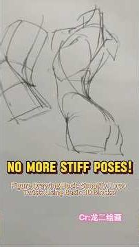 How to Draw Dynamic Body Twists: Front, Side, and Back View Anatomy Secrets #shorts #drawingtutorial