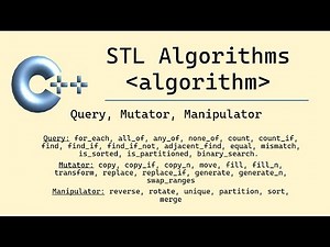Modern C++: STL Algorithms (algorithm library)