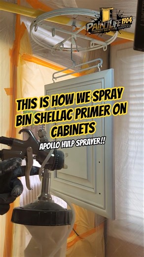 How We Spray BIN Shellac Primer on Cabinets (HVLP Sprayer) MUST WATCH