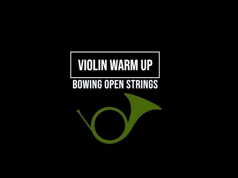 Violin Play Along Warm Up for Beginners | Bowing Open Strings