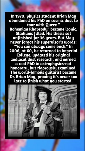 In 1970, physics student Brian May abandoned his PhD on cosmic dust to tour with Queen.