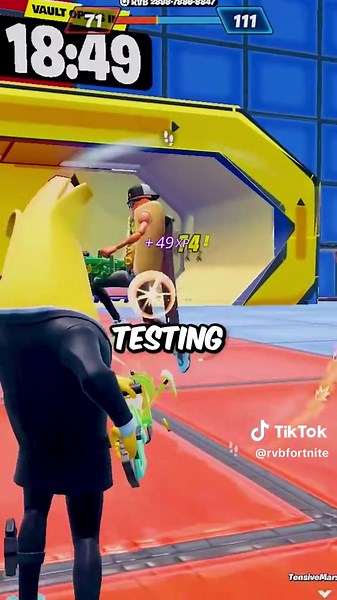 Vault Secrets in Fortnite: Red vs Blue Gameplay