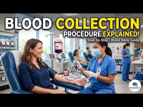 Collection of Blood from Donors | Blood Bank Procedure & Phlebotomy Explained
