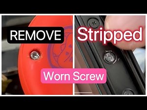 Nintendo switch stripped worn screw removed