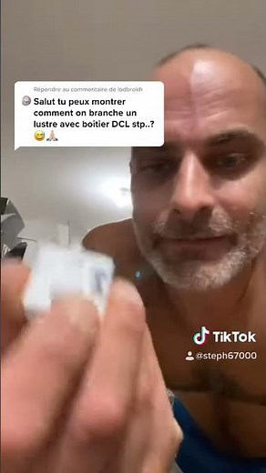 Branchement fiche DCL luminaire