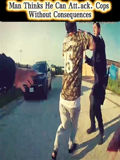Man Thinks He Can Att.ack. Cops Without Consequences #police #audits #crime #officer #bodycam | Cops Radio