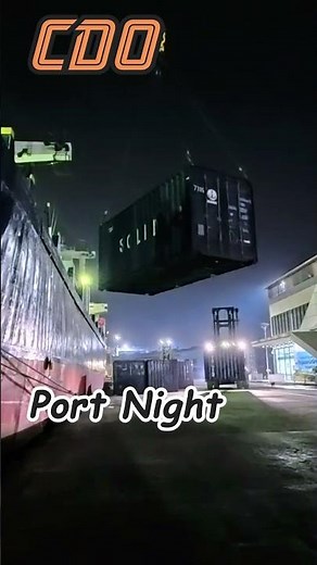 Night Walk at Cagayan de Oro Port Docked Ships and Bright Port Lights
