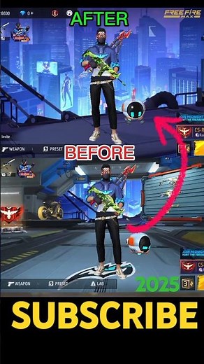 free fire LOBBY change setting |how to change lobby in free fire| lobby change in free fire| 2025