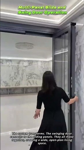 Multi Panel Slide and Swing Door Operation