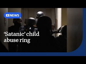 Four men charged over alleged 'satanic' child abuse material ring | ABC NEWS