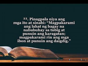 Genesis 1:1-31 (MBB2005 VERSION) Tagalog Audio Bible