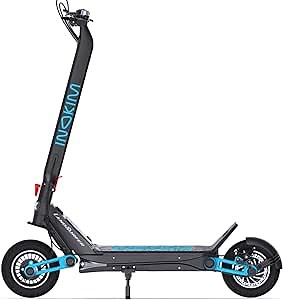 INOKIM OX Super Electric Scooter - Powerful 1000W Brushless Hub Motor, 60-Mile Range, Adjustable Suspension, 27.9 MPH Top Speed, 10" Pneumatic Tires, Rear LED Light, Foldable