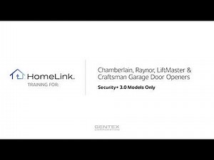 Chamberlain Security+ 3.0 HomeLink Training