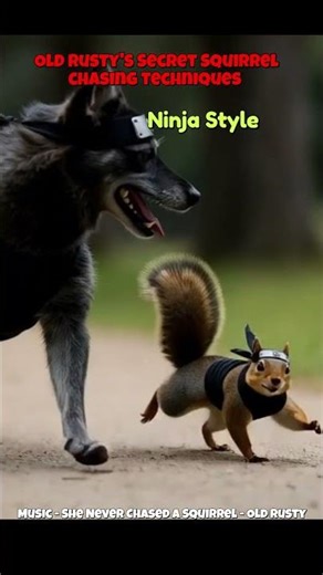 Old Rusty's Secret Squirrel Chasing Training Techniques #aiartist #music