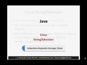 Java - Clase StringTokenizer