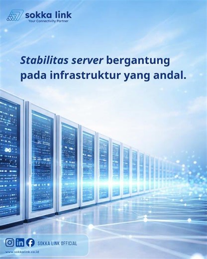 Stabilitas server pada data center colocation sokka link