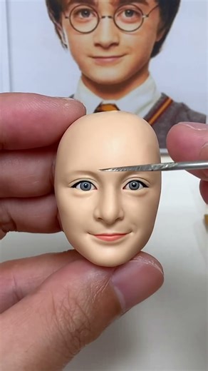 Clay Artisan JAY ：Harry Potter's head made from polymer clay, sculpture timelapse