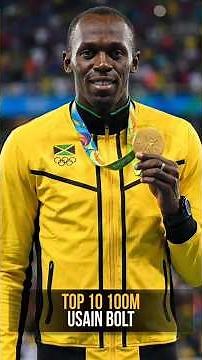 World's Fastest Man Ever | Usain Bolt's 10 Fastest 100m Performances #trackandfield #usainbolt