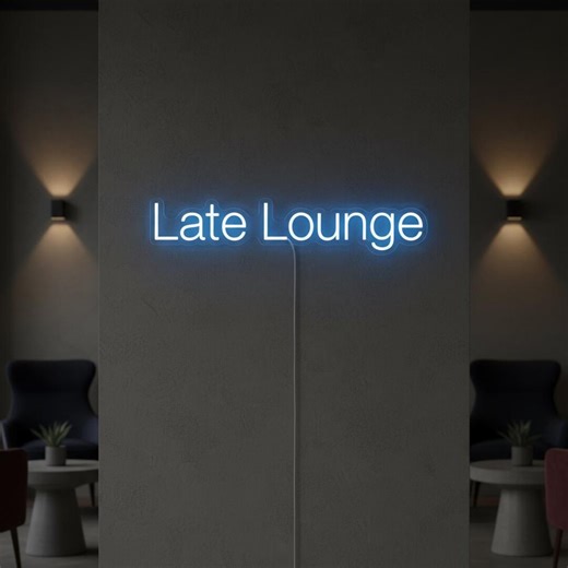 Late Lounge Neon Sign Bar Club LED Wall Decor Nightclub Living Room - Etsy