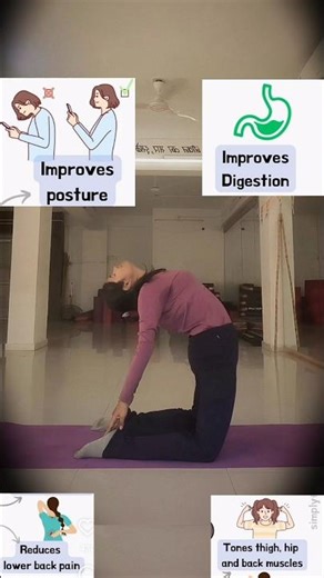 benefit of camel pose #yoga #healthylifestyle