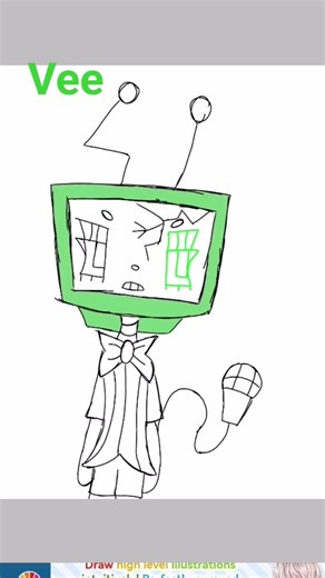 Vee^^#Dandysworld#art#Vee#drawart#cringe#roblox#cringeart