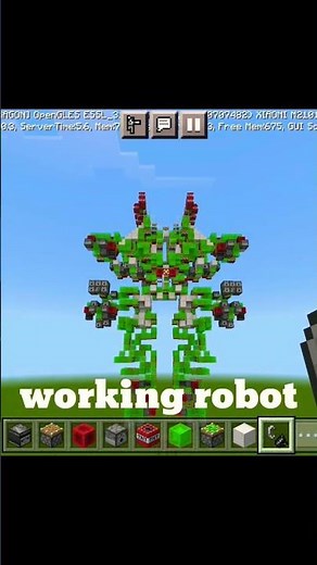 working robot🤖 Redstone #minecraft #youtubeshorts #gaming #minecraftgameplay #minecraftgaming #2023