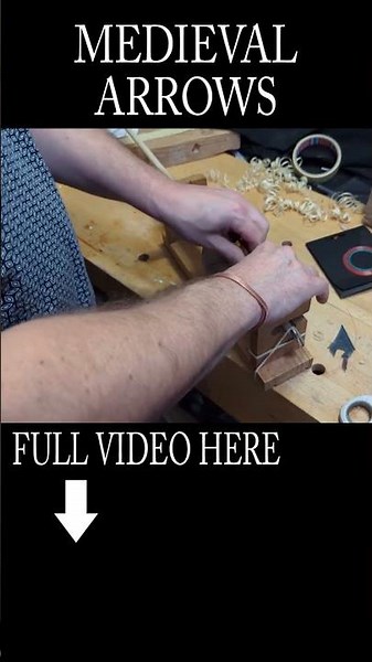 How to make a Medieval Arrow from scratch #arrow #arrows #longbows