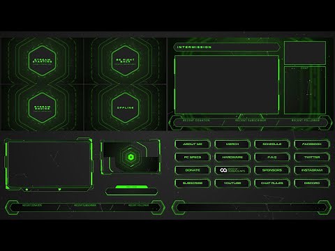 Hexawave | Animated Stream Package | Free Stinger Transition | For Twitch/OBS/Stream