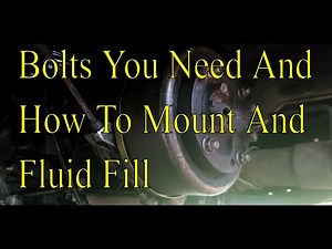 How To Mount Your Transmission E brake / Park Brake - Bolt Sizes Fluid Fill And More