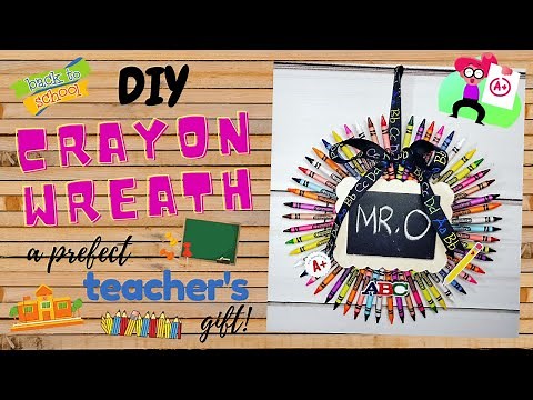DIY CRAYON WREATH | TUTORIAL
