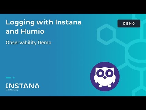 Logging with Instana and Humio | Observability Demo