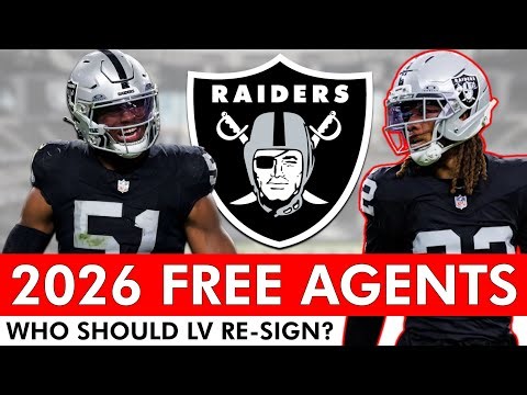 Raiders 2026 Free Agents: Ranking Every Las Vegas Raiders Free Agent Hitting NFL Free Agency
