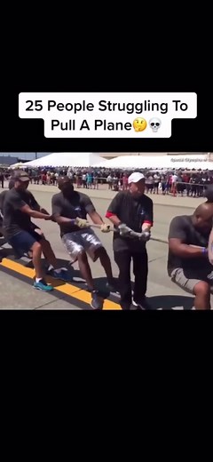 Man Pulling Airplane on Hands - Eddie Hall vs Brian Shaw