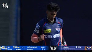 IPL 2025 M45: MI vs LSG - Hardik Pandya Wicket