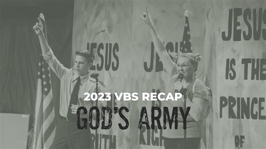 VBS 2023 was incredible! This year’s theme was God’s Amy! Grace Kids spent the whole week learning about His armor, prayer, worship, and so much more! They also learned 5 key points: ⁃ JESUS IS THE TRUTH ⁃ JESUS IS THE RIGHTEOUS ONE ⁃ JESUS IS THE PRINCE OF PEACE ⁃ JESUS IS THE FAITHFUL ONE ⁃ JESUS IS OUR SAVIOR AND HE FIGHTS FOR US We are so incredibly grateful for the amazing volunteers who spent their week serving and pouring into our kids. From the creative set up to the yummy themed snacks 