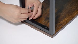 Slim Storage Cart,4 Tier Rolling cart,with Wooden Top and Metal Frame,6.7 Inch for Kitchen, Bathroom, Dining Room, Living Room - Black