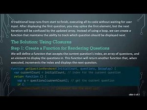 How to Run a Loop in JavaScript for Displaying Questions One by One