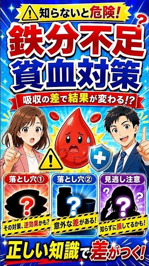 【吸収率で差がつく！正しい鉄分補給と貧血対策】