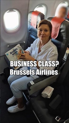 WHO'S THAT sitting in Business Class!? #businessclass #brusselsairlines #flightreview