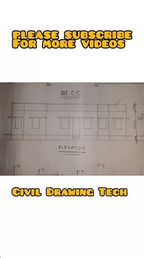 how to draw elevation for beginners #civilengineering #videoviral #educationalvideo
